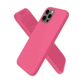 İphone 12 Pro Kılıf First Silikon - Pembe thumbnail 1