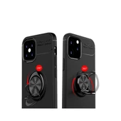 İphone 12 Mini Kılıf Range Yüzüklü Silikon - Kırmızı thumbnail 3