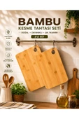 Bambu Mutfak Kesme Tahtası 2'Lİ Set thumbnail 2