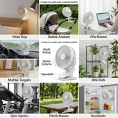 Powermaster PM-25087 Beyaz Fan Vantilatör thumbnail 3