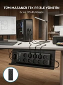 Usb Ve Type-C Şarj Özellikli 10'Lu Çoklu Priz thumbnail 1