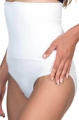 Beyaz Yüksek Bel Double Slip Korse thumbnail 2