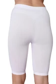 Beyaz  3856 Soft Kapri Tayt thumbnail 2
