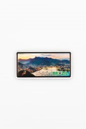 Brezilya Temalı Plaka Magnet thumbnail 3