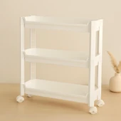 3 Katlı Tekerlekli Sepet Organizer Raf thumbnail 1