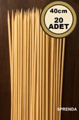 Bambu Çöp Şiş 40 cm 20 Adet thumbnail 3