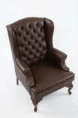 Crown Chester Klasik Ahşap Berjer thumbnail 4