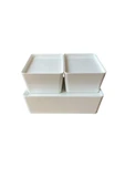 IKEA Kuggıs Kapaklı Kutu Beyaz Set, (3'lü Set) thumbnail 3