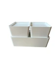 IKEA Kuggıs Kapaklı Kutu Beyaz Set, (3'lü Set) thumbnail 7