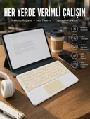 Touchpad Uyumlu Bluetooth Klavye Slim Kablosuz Wifi Q Klavye thumbnail 1
