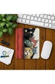 Meraklı Kediler Baskılı Oyuncu Mousepad 0196 thumbnail 1