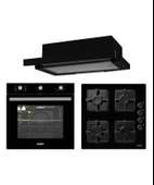 EXEP  BEGİN SİYAH 3 LÜ ANKASTRE SET (E5E-EO320-EF240) thumbnail 1