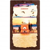 Fas (Morocco) Temalı Ahşap Fresco Tablo thumbnail 1