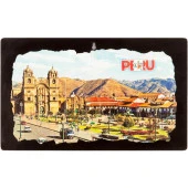 Peru Temalı Ahşap Fresco Tablo thumbnail 1