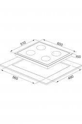 Exep Eco Line Beyaz 3 Lü Ankastre Set (Ed401-Eo320-Ef240) thumbnail 6