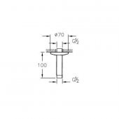 VitrA Origin Tavandan Dirsek Parlak Bakır A4564926 thumbnail 2