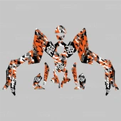 KTM Duke 250 Camouflage Design Sticker Set  (2011-2016) thumbnail 2