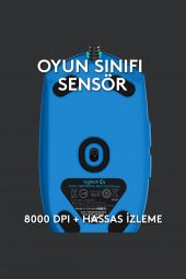 Logitech G102 Lightsync Optik Kablolu Oyuncu Mouse - Mavi thumbnail 3