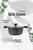 ThermoAD | Tencere Seti | Graneu Serisi | 7 Parça | Gri thumbnail 5