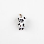 Murano Cam Panda Kolye Ucu thumbnail 1