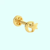 Altın Ayyıldız Tragus Piercing 14 Ayar thumbnail 1
