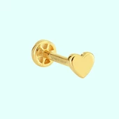 Altın Kalp Tragus Piercing 14 Ayar thumbnail 1