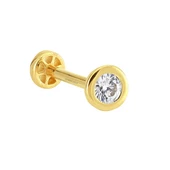 Altın Tektaş Tragus Piercing 14 Ayar thumbnail 2