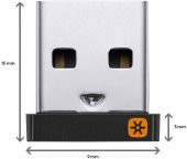 Logitech Yeni Usb Unifying Alıcı - Siyah 910-005931 thumbnail 2
