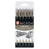 SAKURA PIGMA MICRON SİYAH SET 6'LI thumbnail 1