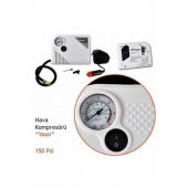 Yassı 150 Psi Oto Araç Mini Kompresör Hava Kompresörü 12 V thumbnail 2