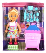 Cute Doll Mini Bebek Mutfak Oyun Seti thumbnail 3