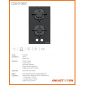 Silverline CS5410B01 Ankastre Ocak Siyah thumbnail 2