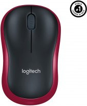 Logitech M185 Kırmızı Kablosuz Mouse 910-002237 thumbnail 2