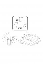 EXEP EKONOMİK EMAYE SİYAH 3LÜ ANKASTRE SET ( E5E - EO330 - EF200 ) thumbnail 5