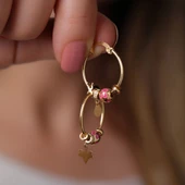 Altın Pandora Küpe T046518 thumbnail 2