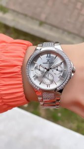 DANIEL KLEIN EDK.1.10036.4 BİLEKLİK HEDİYELİ YENİ SEZON SILVER KADIN KOL SAATİ thumbnail 4