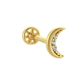 Altın Ay Tragus Piercing 14 Ayar thumbnail 2