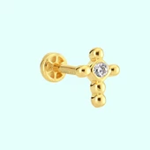 Altın Hac Tragus Piercing 14 Ayar thumbnail 1