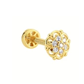 Altın Tragus Piercing 14 Ayar thumbnail 2