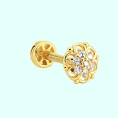 Altın Tragus Piercing 14 Ayar thumbnail 1