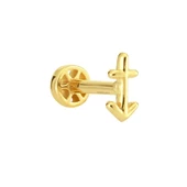 Altın Çapa Tragus Piercing 14 Ayar thumbnail 2