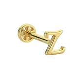 Altın Piercing -Z- Harf 14 Ayar Tragus thumbnail 2