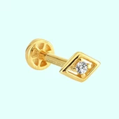 Altın Üçgen Tragus Piercing 14 Ayar thumbnail 1