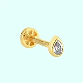 Altın Damla Tragus Piercing 14 Ayar thumbnail 1