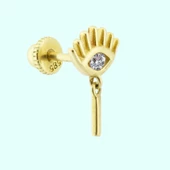 Altın Sallantılı Harf Piercing Harfler Mevcut thumbnail 3