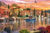 KS Puzzle 2000 Parça Harbour Sunset Limanada Gün Batımı thumbnail 2