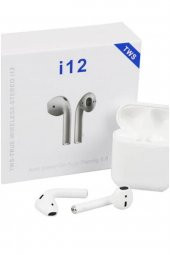 I12 Bluetooth Kulaklık-beyaz thumbnail 2