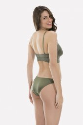 Haki Yeşil Dantel Bralet Takım thumbnail 3