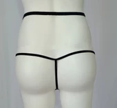 ASM0168 Bayan Siyah Fisto Exotic String Tanga thumbnail 4