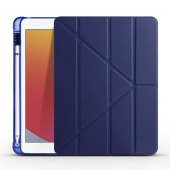 Apple iPad 9.7 2017 Kılıf Tri Folding Smart With Pen Standlı Kalem Bölmeli Kapaklı Kılıf thumbnail 1